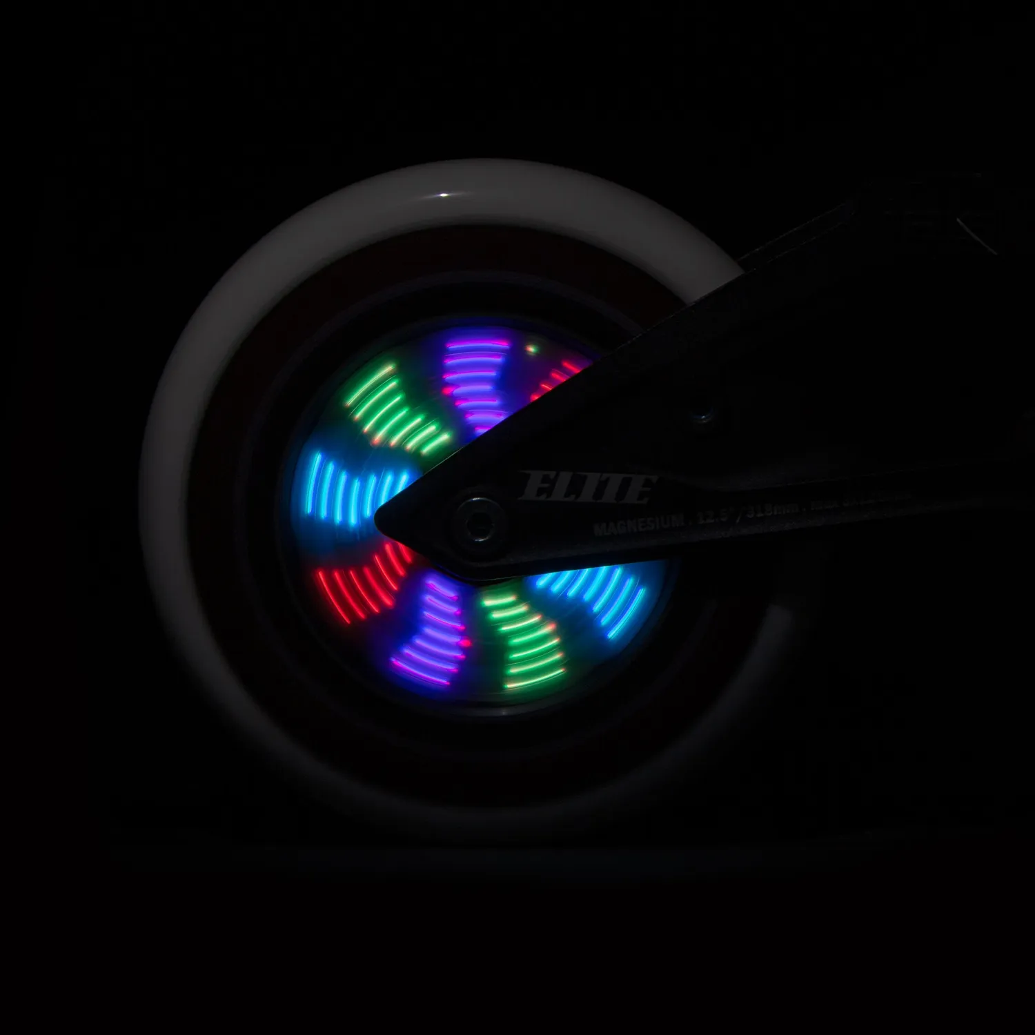 Powerslide Graphix 100mm LED-hjul 85A 1 stk farveskift