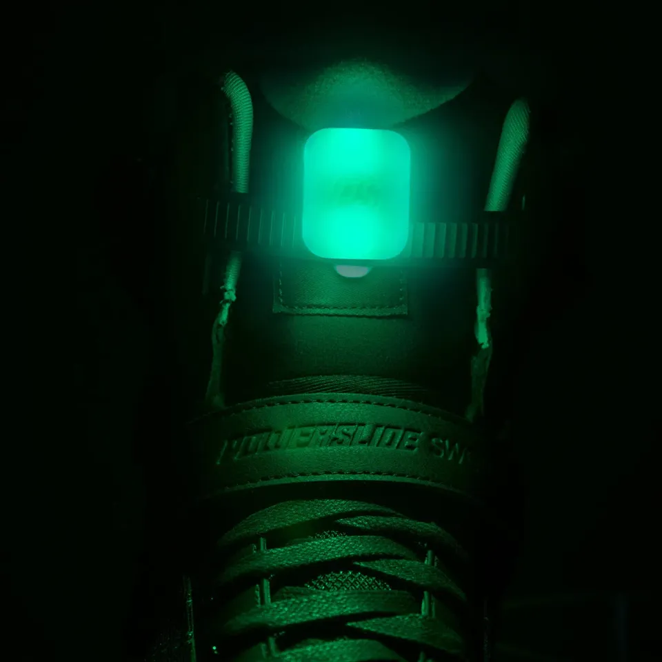 Powerslide LED Clip lys grøn genopladelig