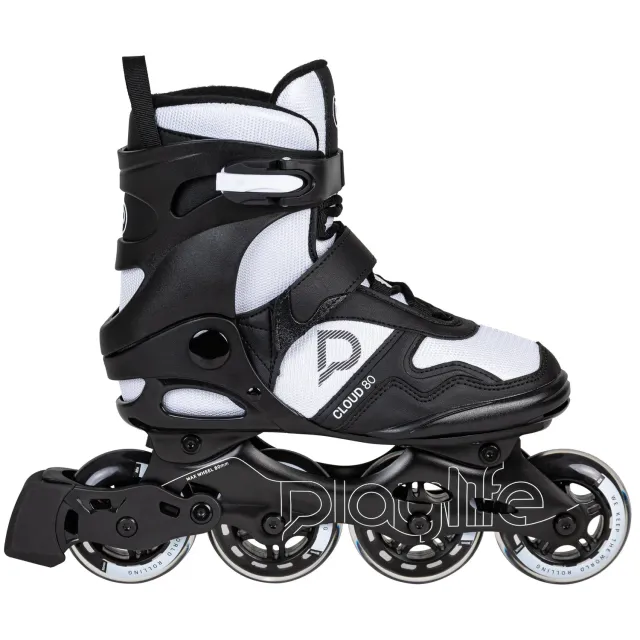 Playlife Cloud rulleskøjter Black/White softboot