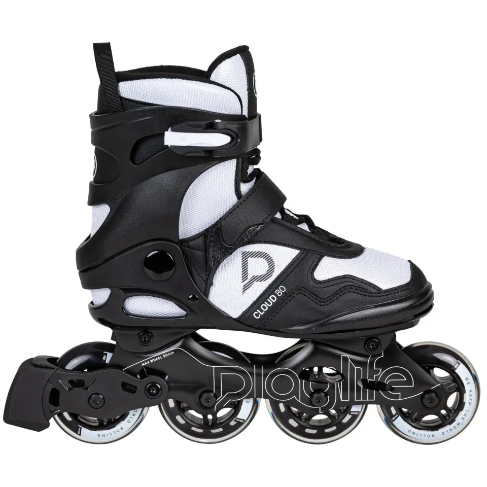 Playlife Cloud rulleskøjter Black/White softboot