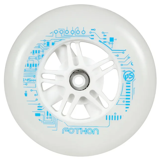 Powerslide Fothon 145mm LED-hjul hvid 1 stk 82A