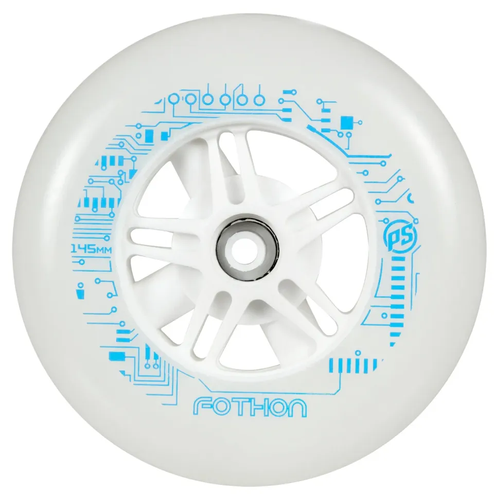 Powerslide Fothon 145mm LED-hjul hvid 1 stk 82A