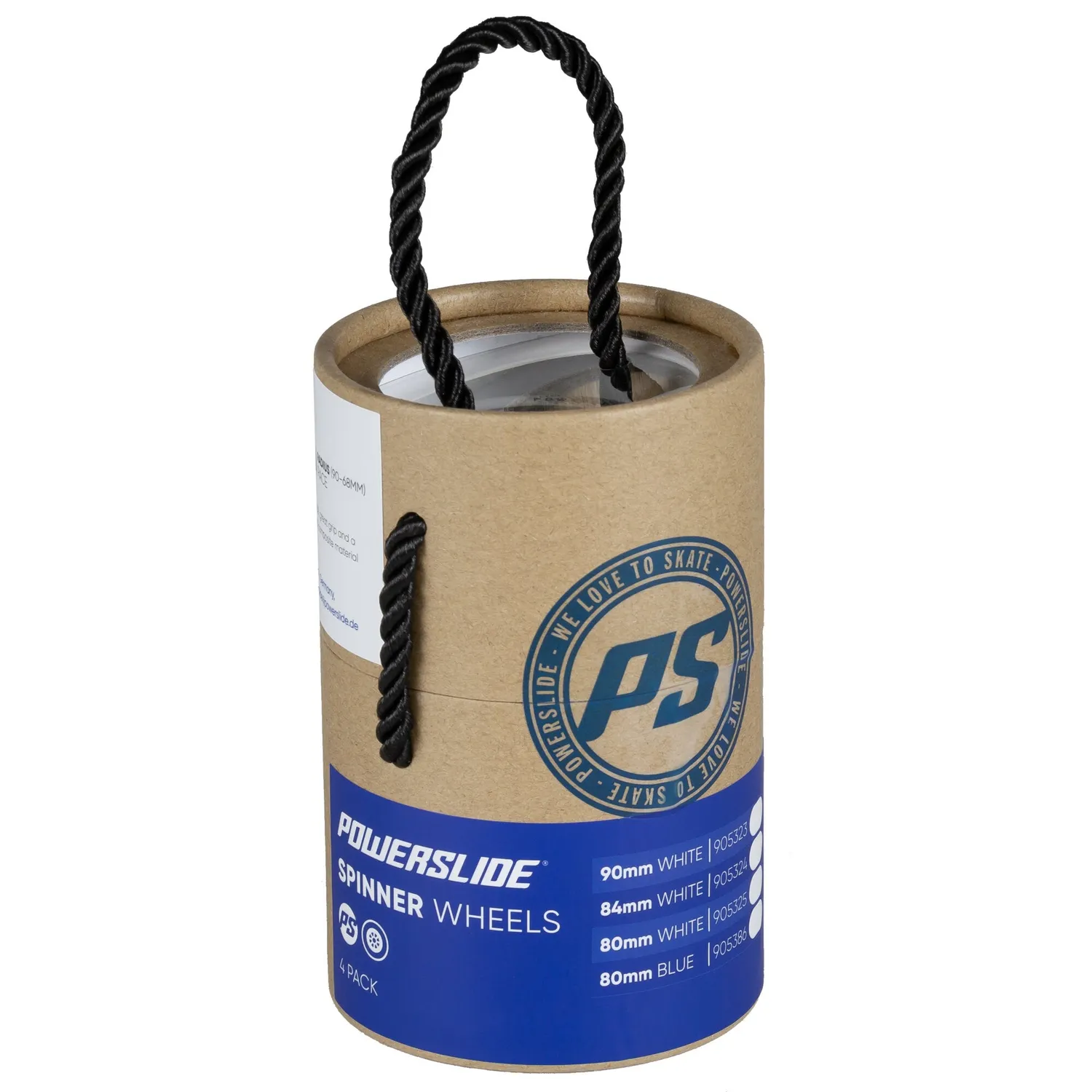 Powerslide Spinner 72/88A inliner hjul hvid 4-pak hård