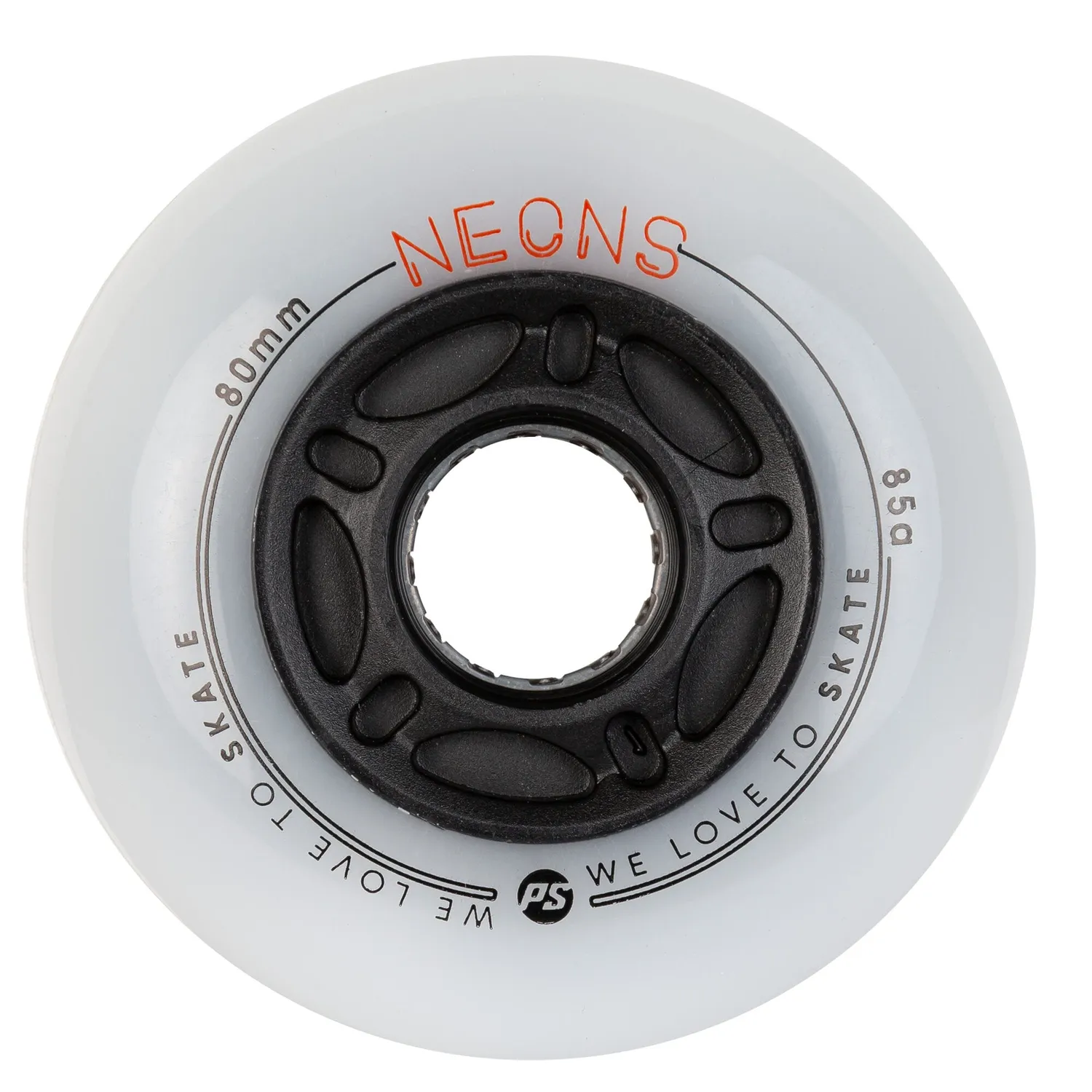 Powerslide Neons 80/85A LED-hjul 4-pak orange