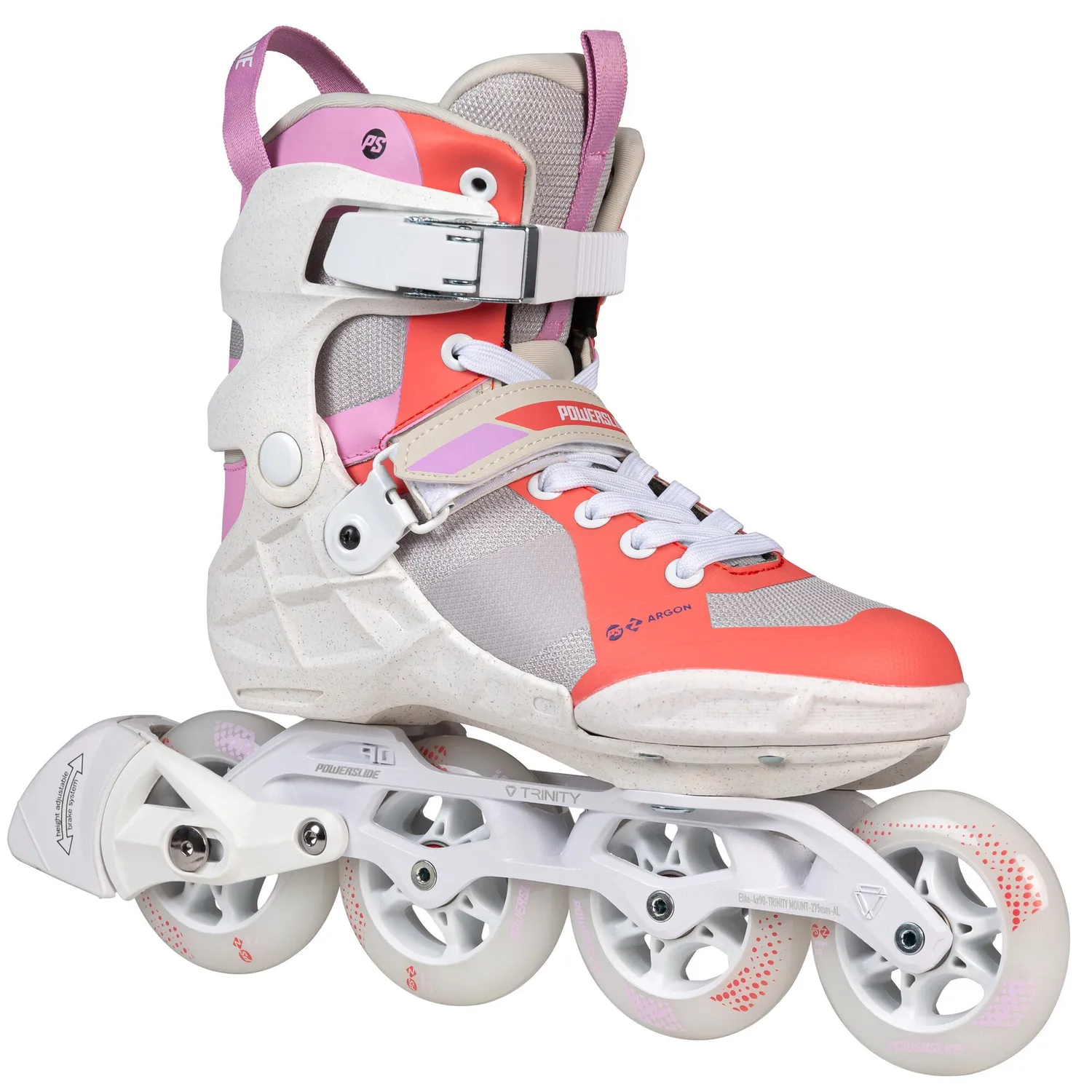 Powerslide Phuzion Argon Peach 90 rulleskøjter fitness