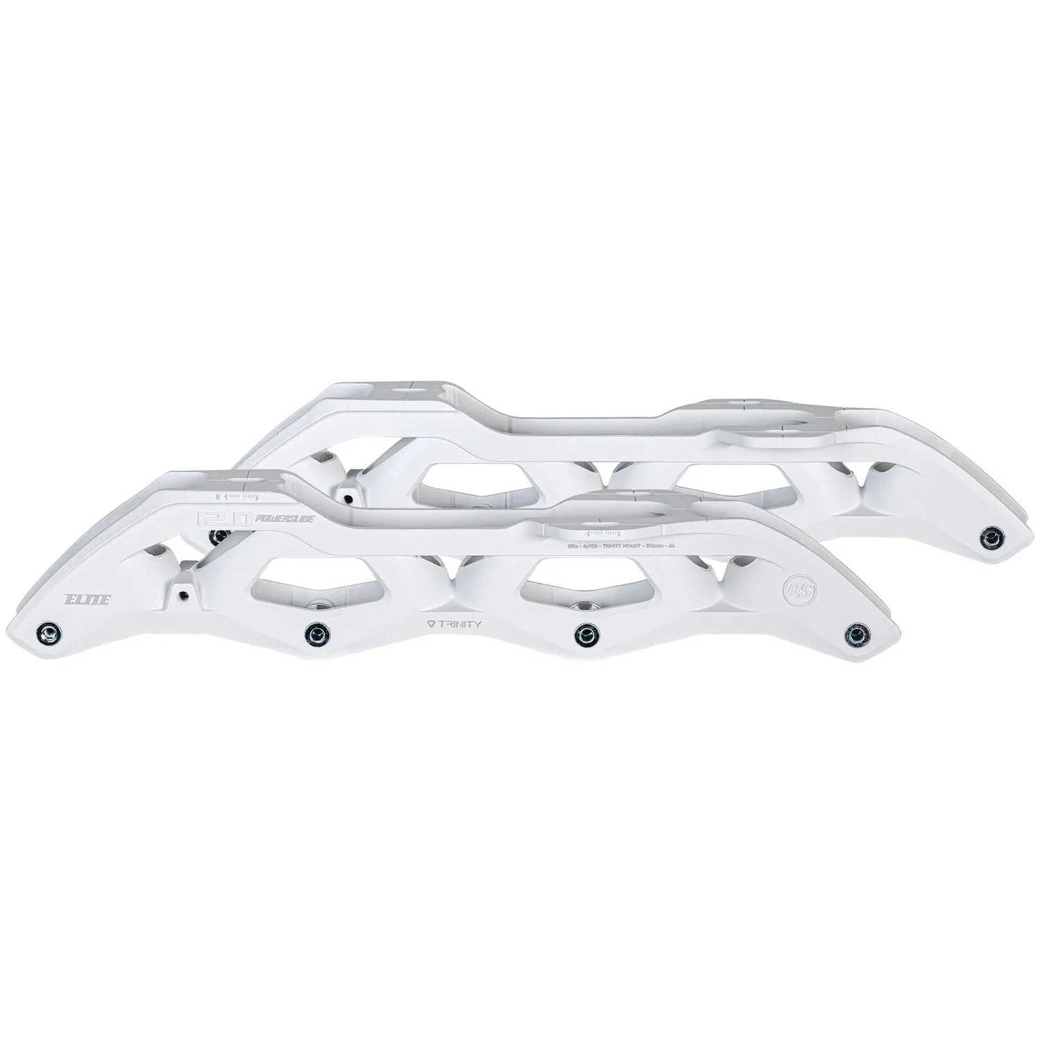 Powerslide Elite 305 4x100 ramme hvid TRI