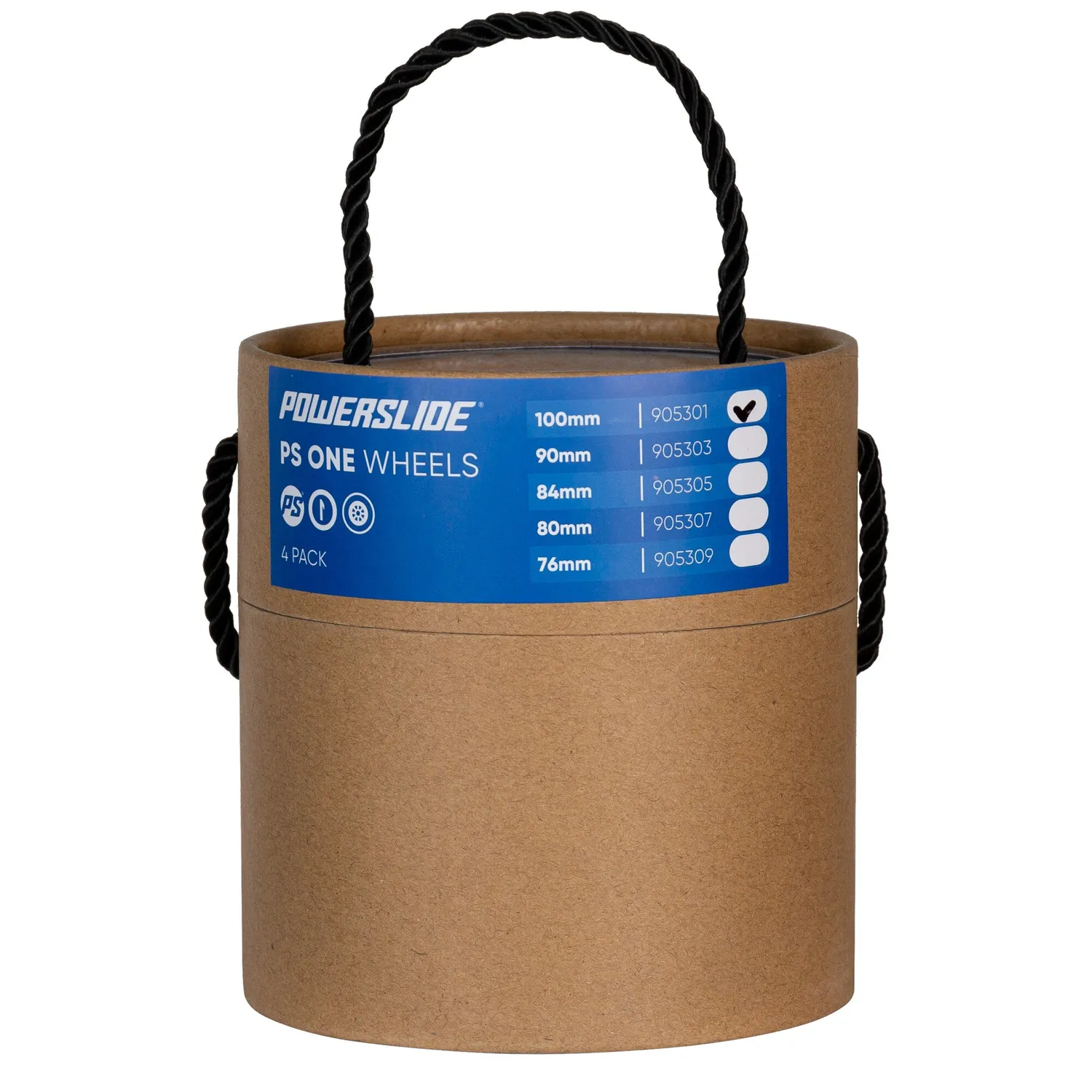 Powerslide PS One 100/82A hjul rød hvid 4-pak