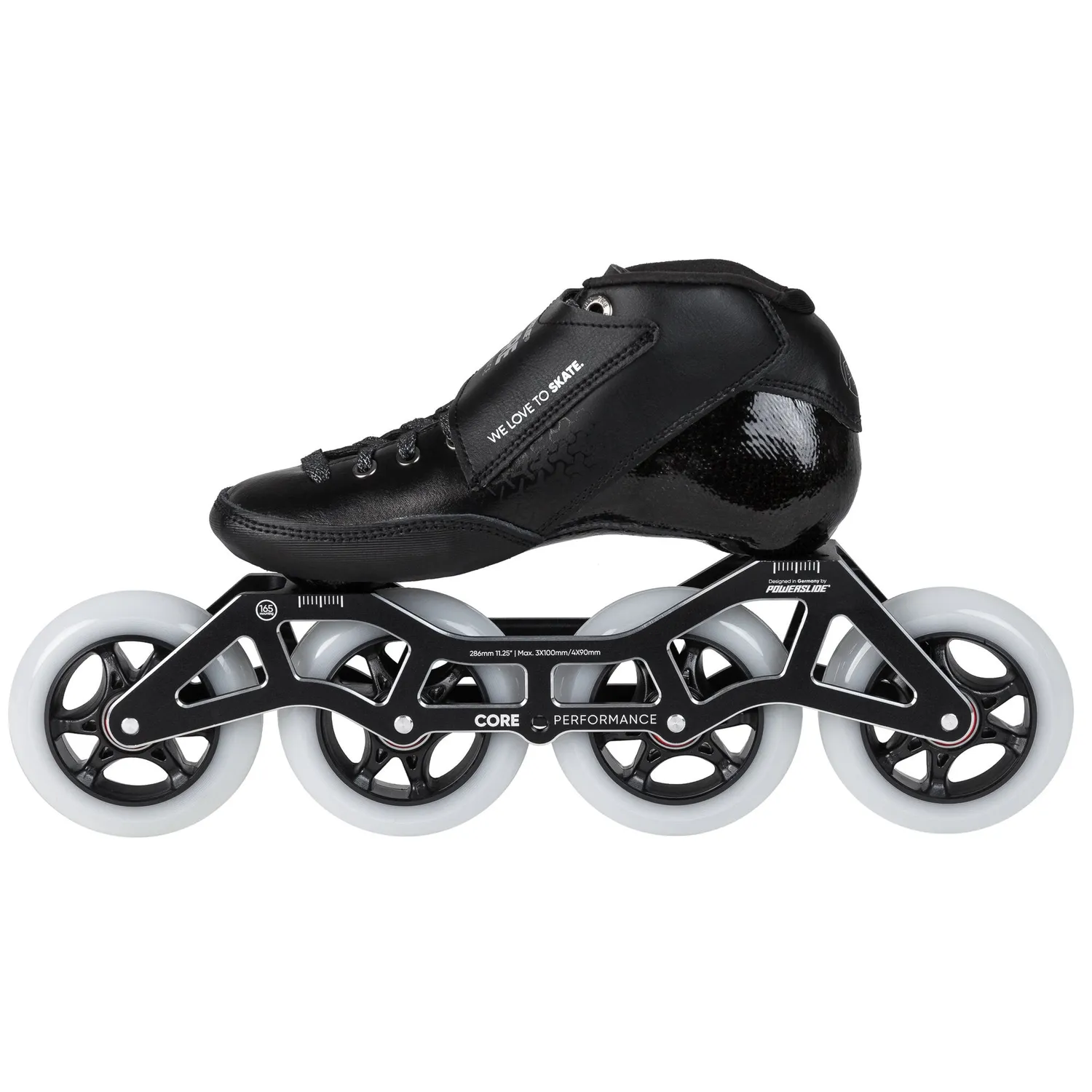 Powerslide Core Performance Black speedskøjter 4x90 børn