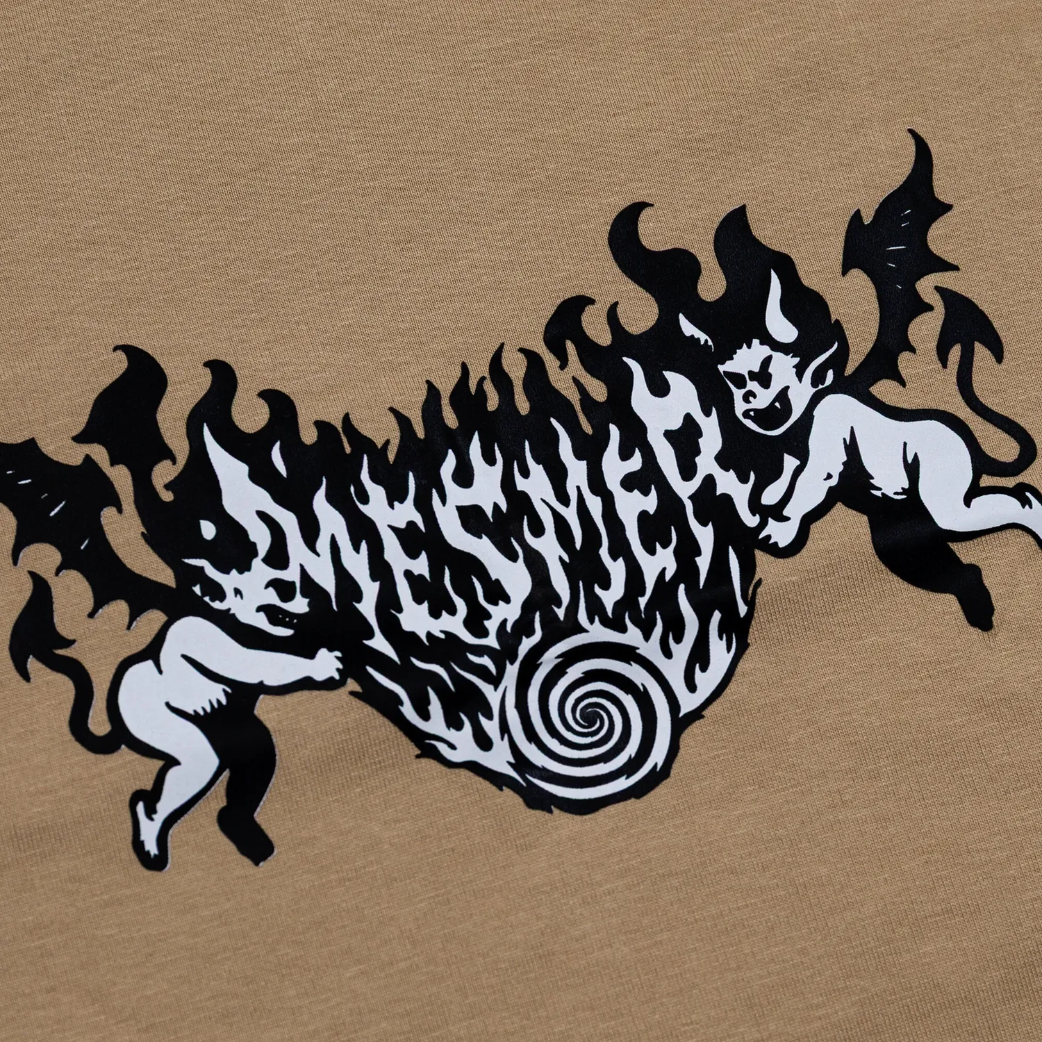 Mesmer Burn It T-shirt beige bomuld