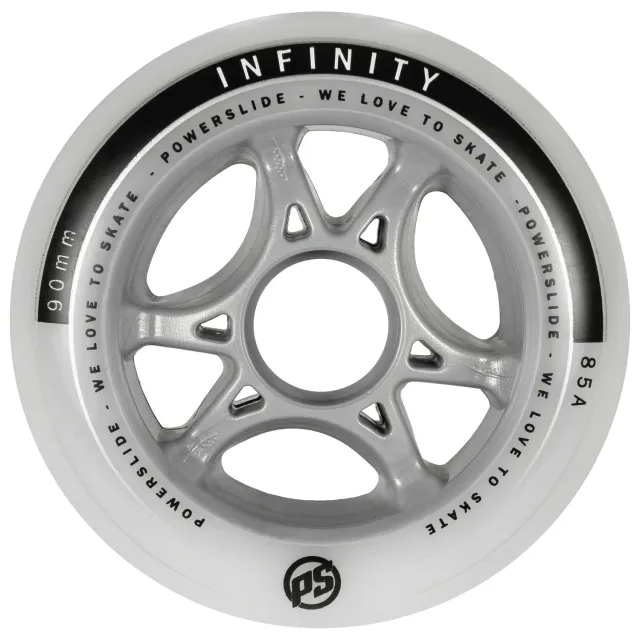 Powerslide Infinity 90/85A hjul 4-pak grå