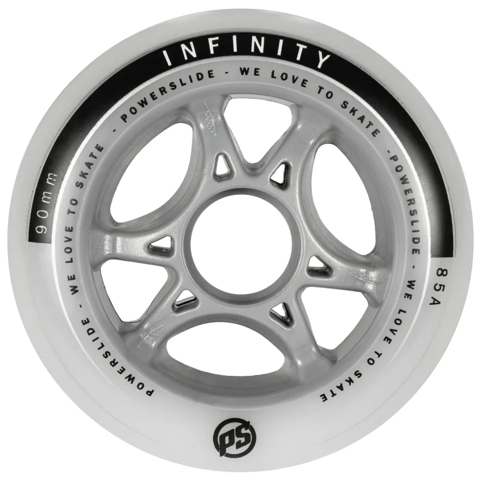 Powerslide Infinity 90/85A hjul 4-pak grå