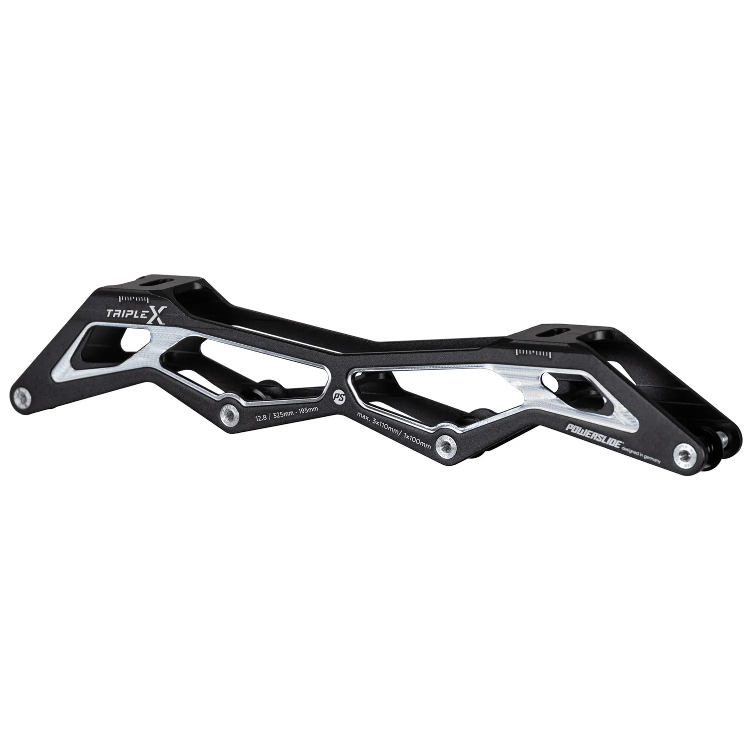 Powerslide Triple X HILO 12,8 3x110/1x100 skinne sort