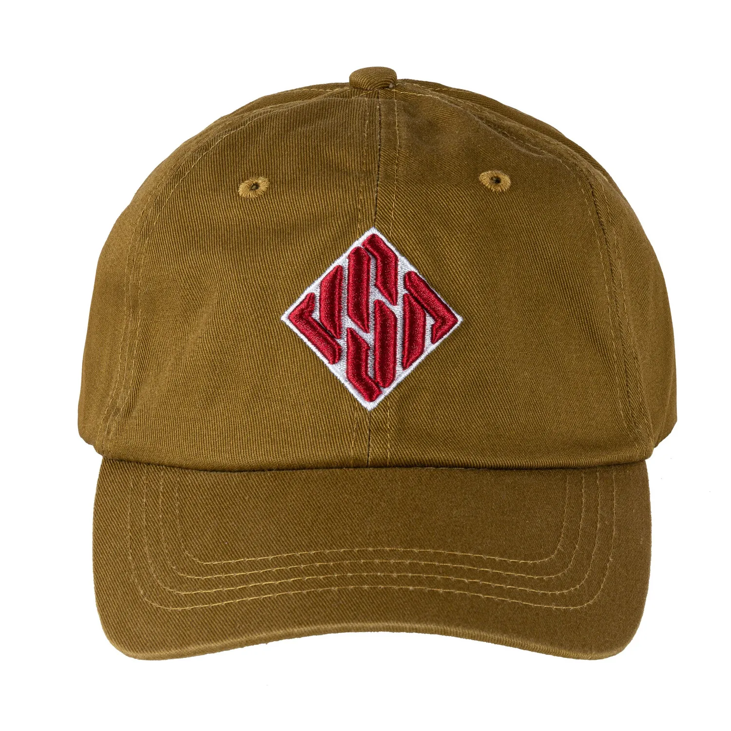 USD Diamond Cap kasket brun 6-panel broderet