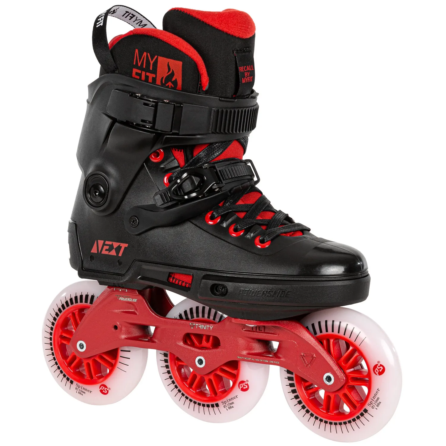Powerslide Next Black Red 110 rulleskøjter 110 mm