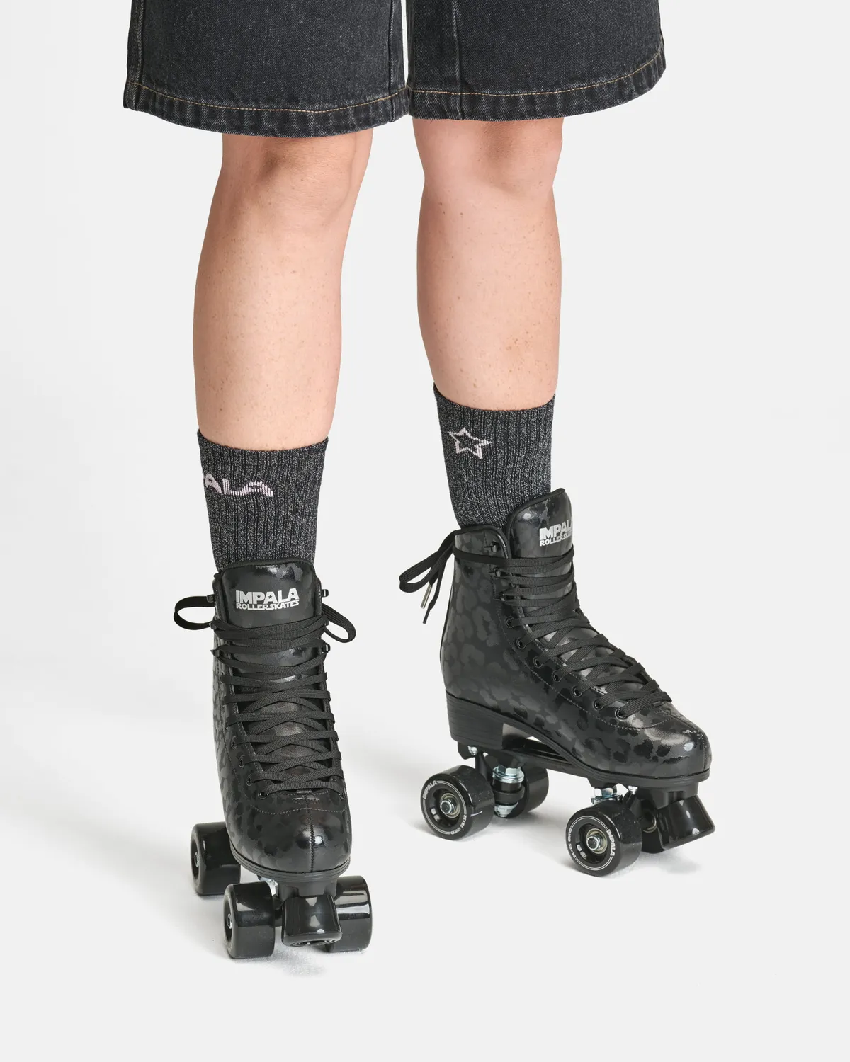 Impala Roller Skates Black Leopard rulleskøjter PVC