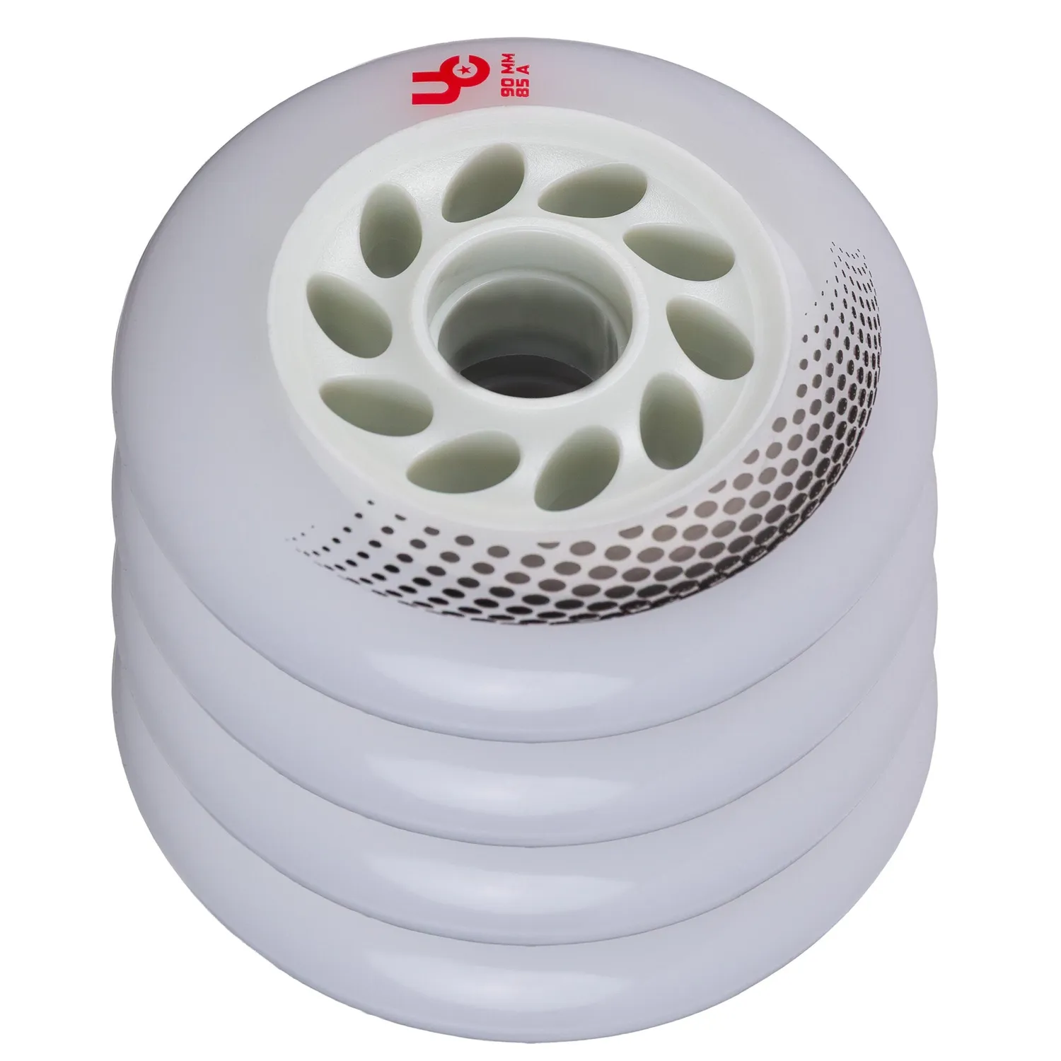 Undercover Vortex 90mm/85A inliner hjul hvid 4-pak UHR