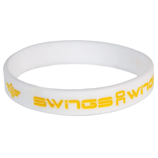 Swings Bracelet armbånd hvid silikone racing