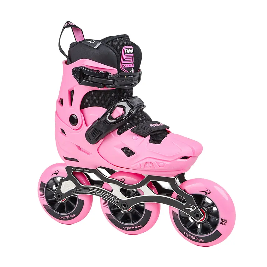 Flying Eagle S7 Speed Pro inliners Pink M justerbar 3-hjulet