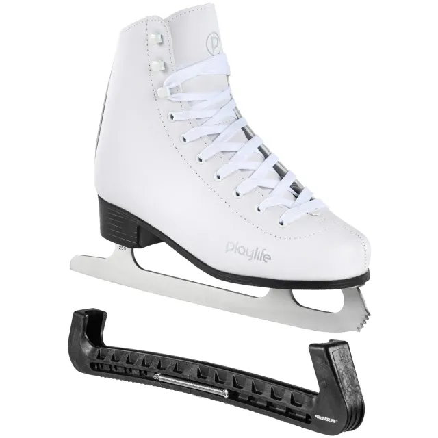 Playlife Classic White skøjte + beskytter bundle hvid 35-42