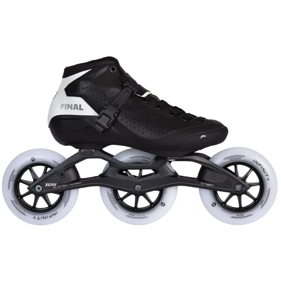 Powerslide Final 125 speedskøjter 3x125 mm sort