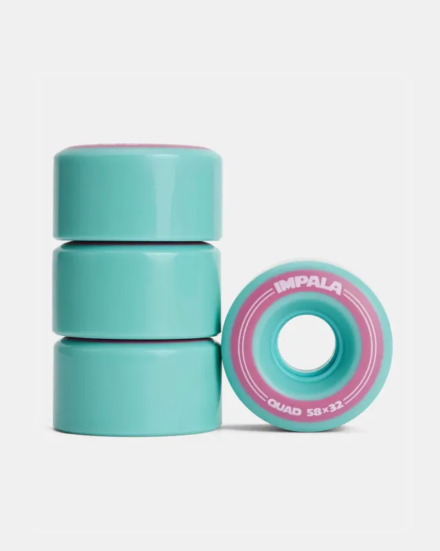 Impala quad hjul 4-pak aqua 58 mm 82A