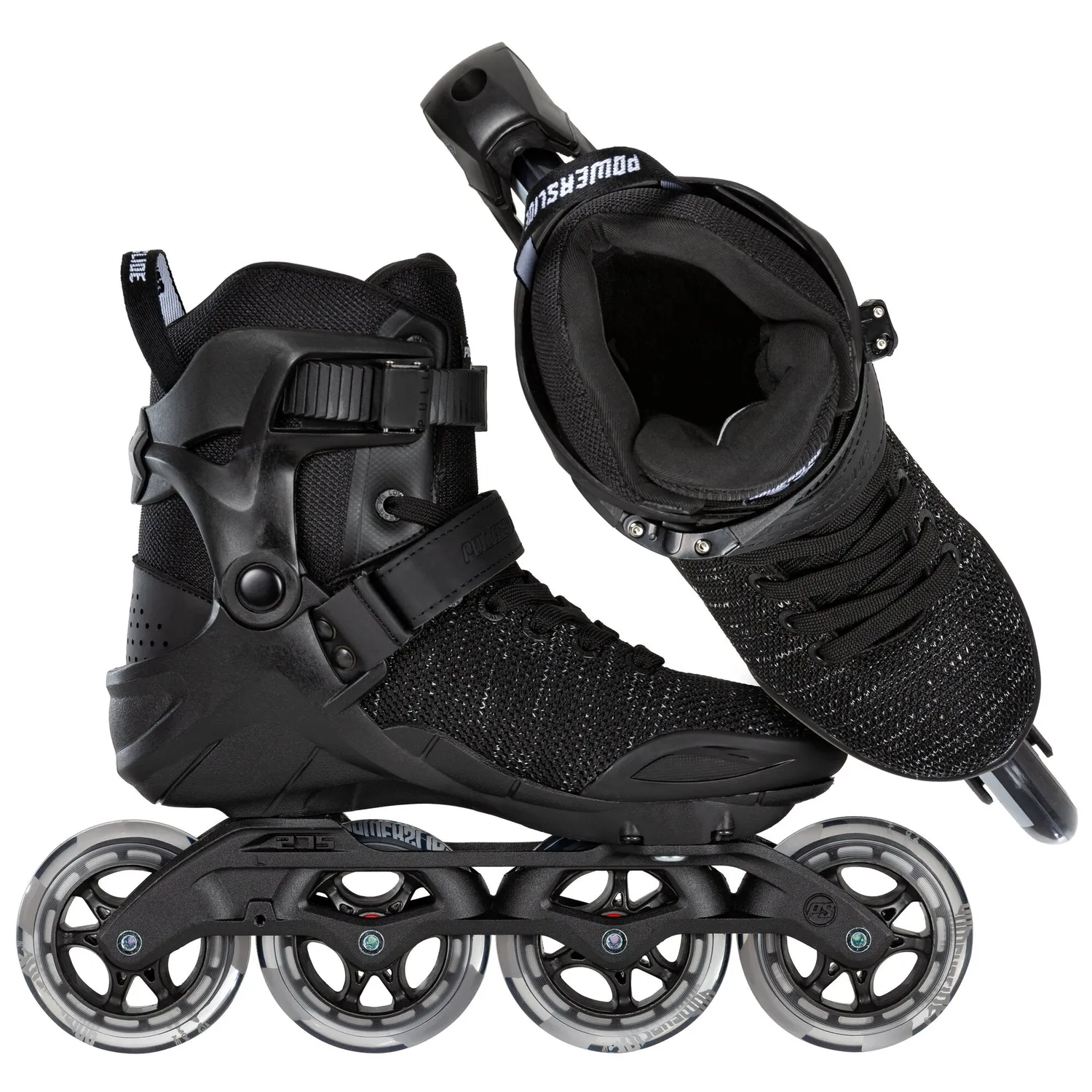 Powerslide Phuzion Xenon Black 90 rulleskøjter åndbare