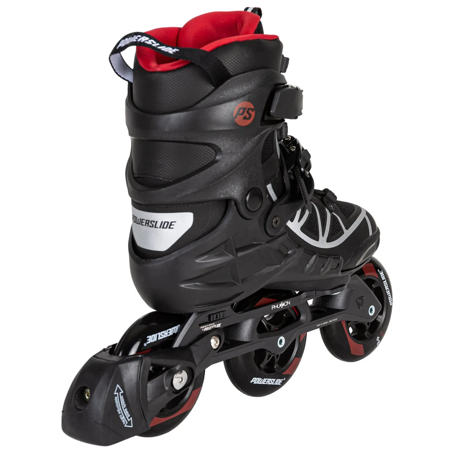 Powerslide Phuzion Argon Scarlet 100 rulleskøjter 3x100 mm