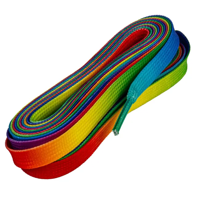 Powerslide Myfit Waxed Laces Pro snørebånd neon multicolor