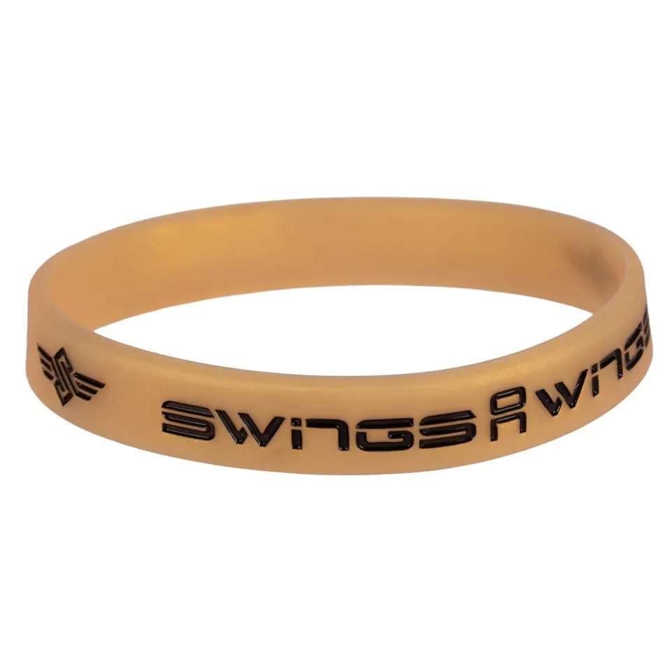 Swings silikone armbånd guld til fans