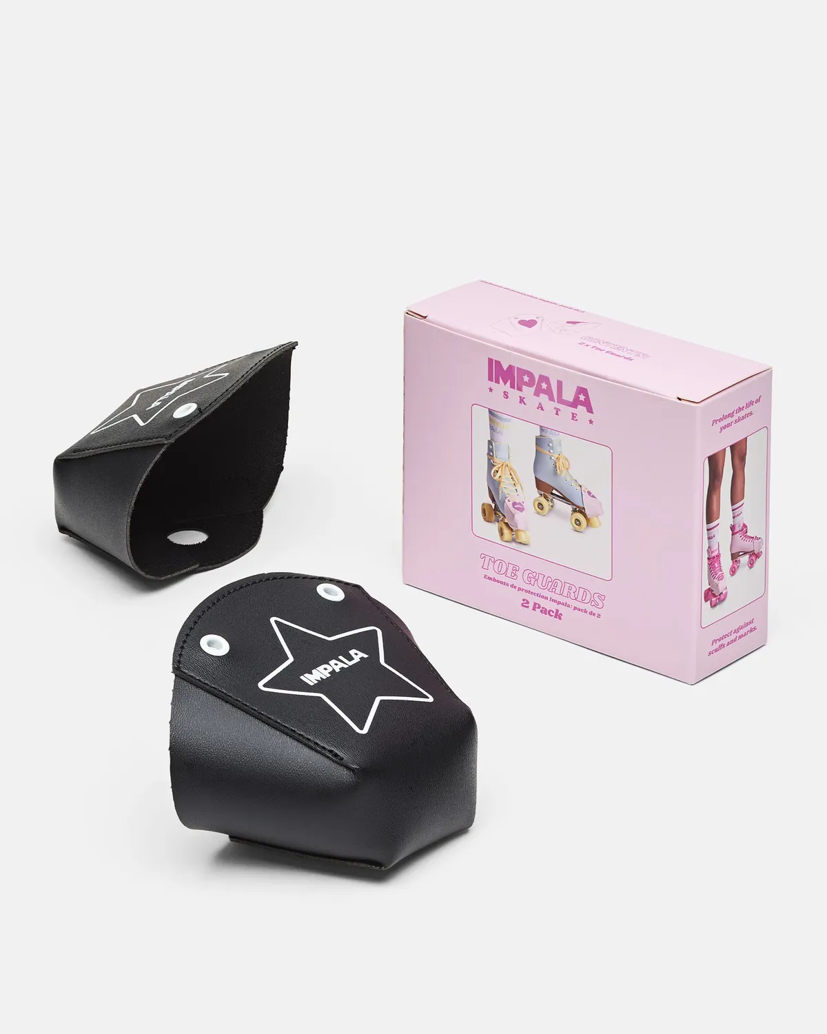 Impala Toe Guard tåbeskytter sort 2-pak PVC