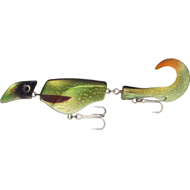 Headbanger Tail 9" wobler Floating Bone curly tail