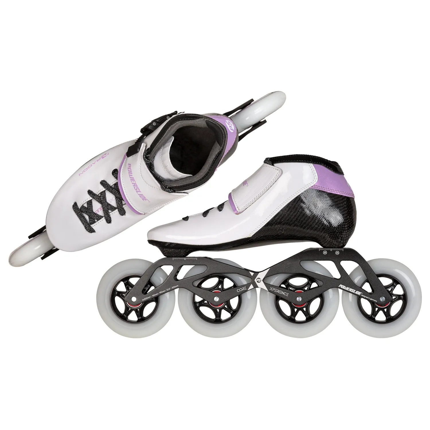 Powerslide Dragon 100 speedskøjter hvid 4x100 mm