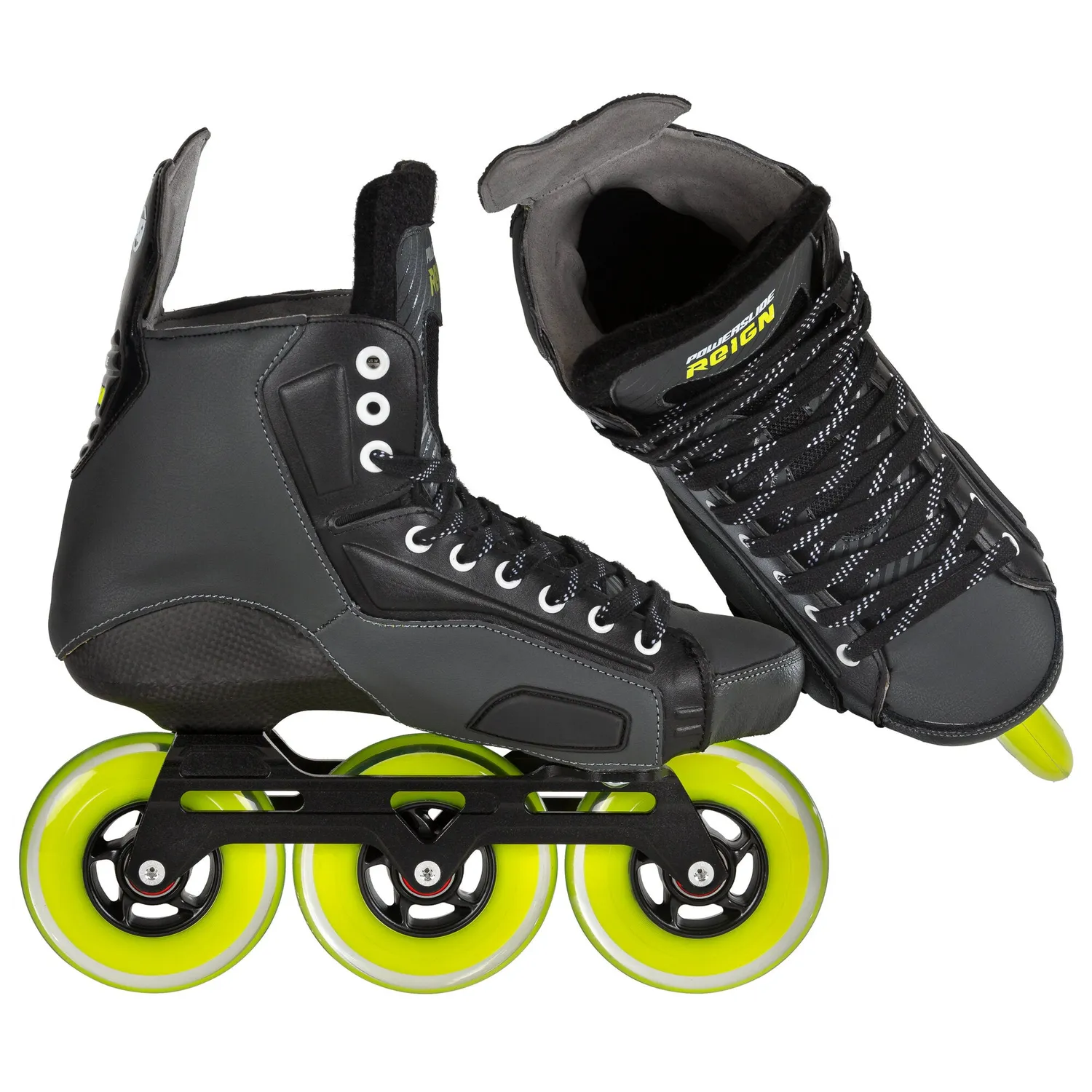 Powerslide Ares 100 inline hockeyskøjte sort 3-hjulet