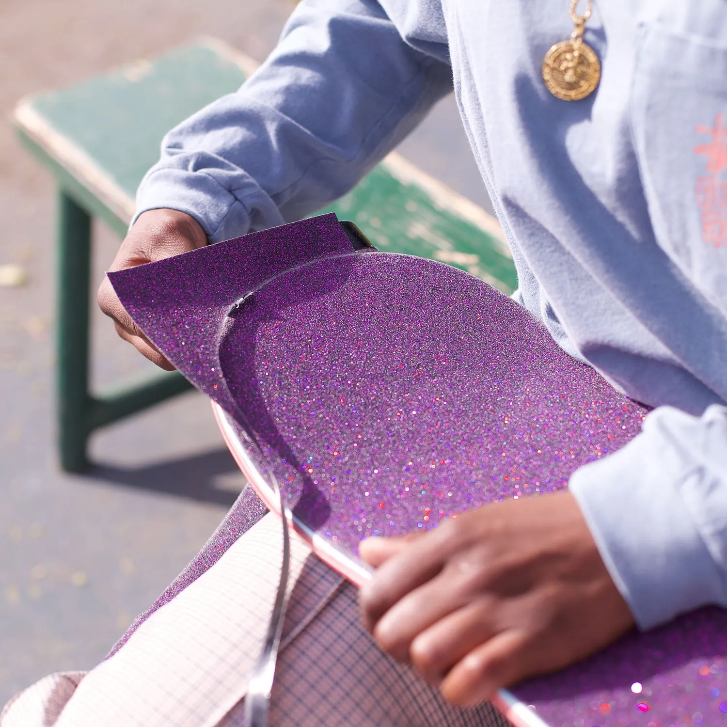 Impala Sparkle Grip griptape lilla glitter 5-pak