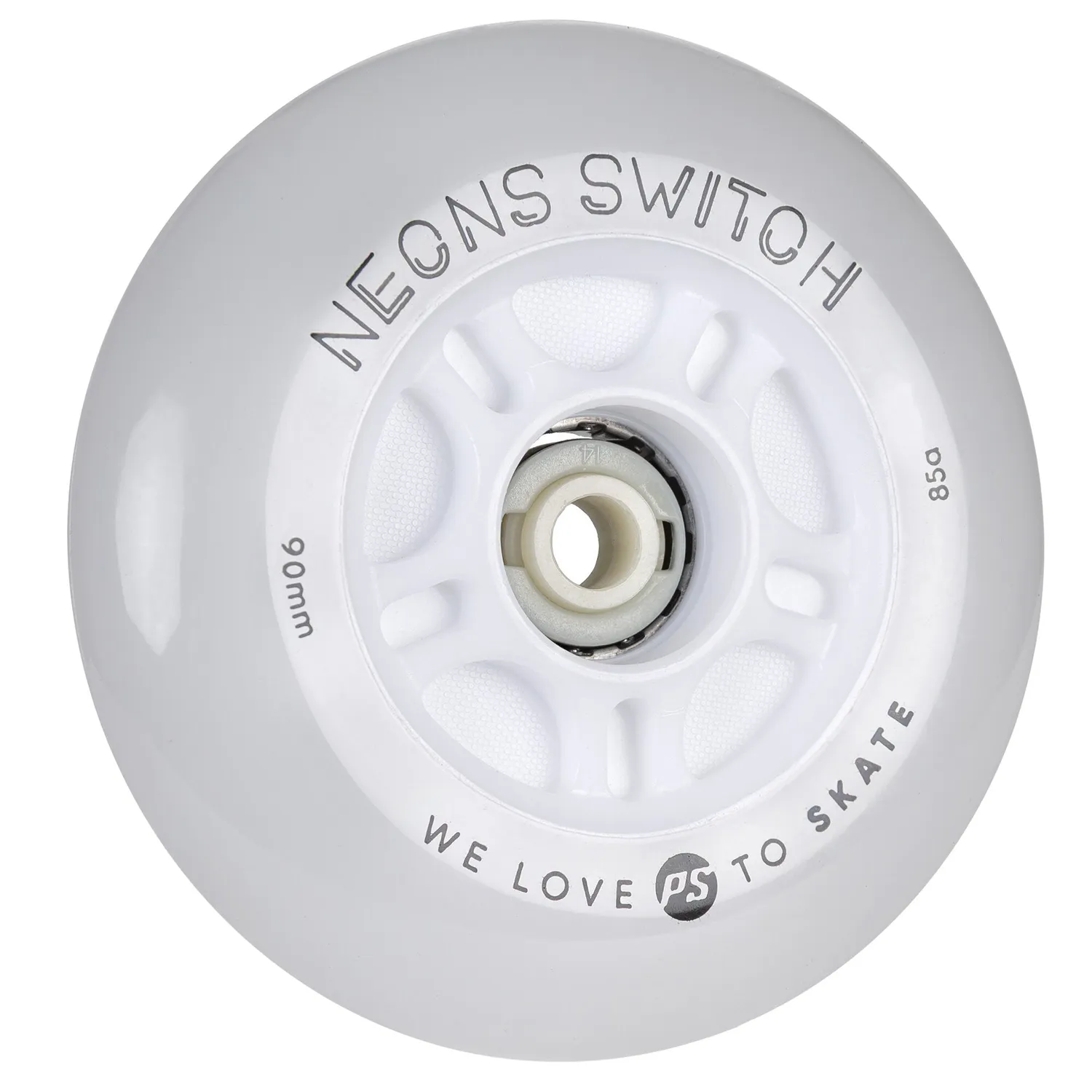 Powerslide Neons Switch LED hjul 4-pak 90/85A