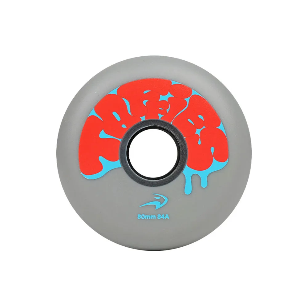 Flying Eagle Taffies hjul sort 80mm 84A 4-pak