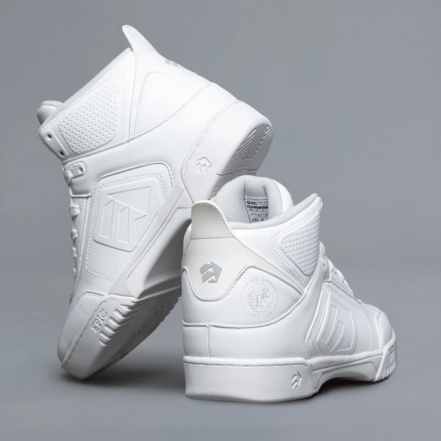 Epic Clean White grindsko hvid high-top