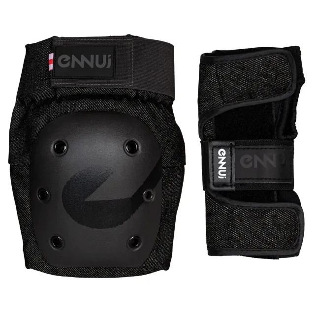 Ennui Street Dual Set beskyttelsessæt sort S denim