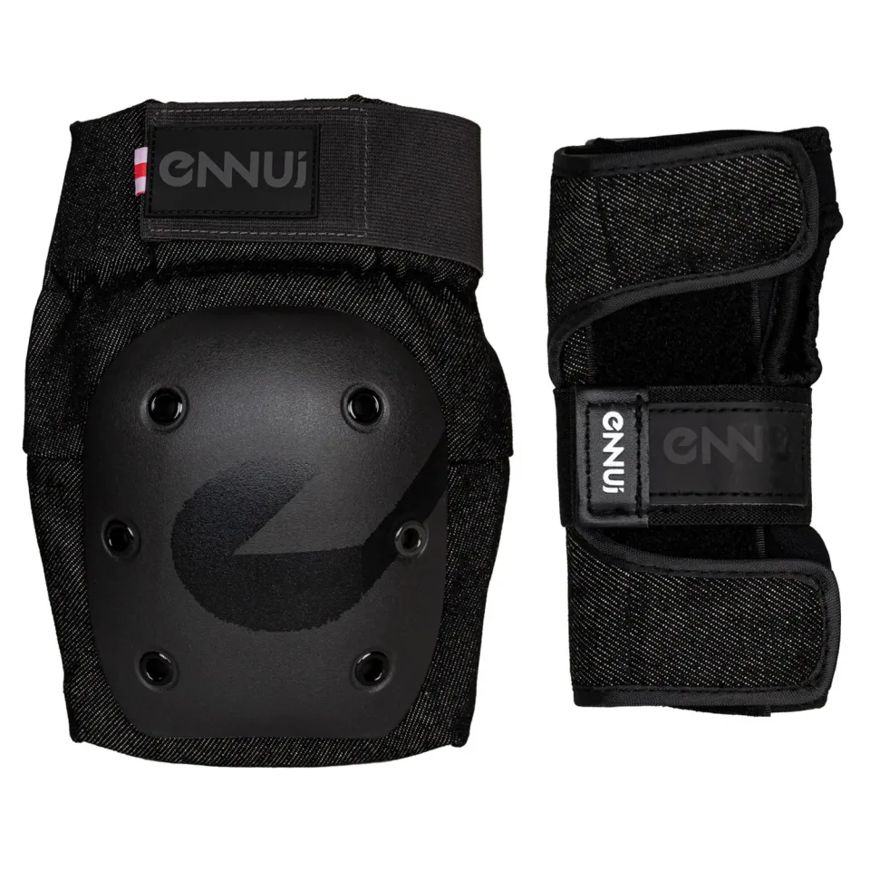 Ennui Street Dual Set beskyttelsessæt sort S denim
