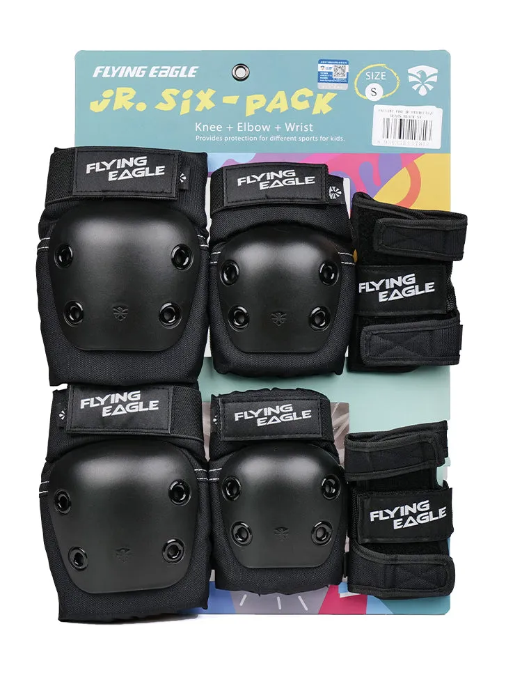 Flying Eagle Valiant Pro Jr beskyttelsessæt Rainbow Blue M