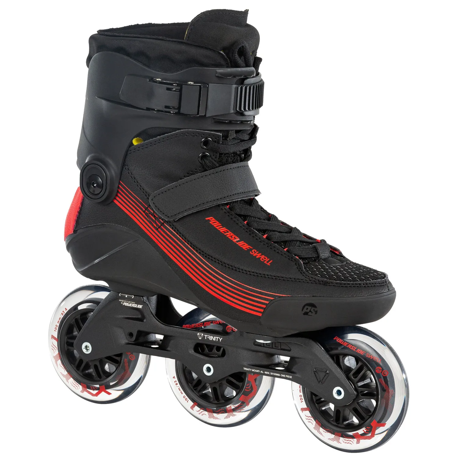 Powerslide Swell Black 100 rulleskøjter 3D Adapt sort
