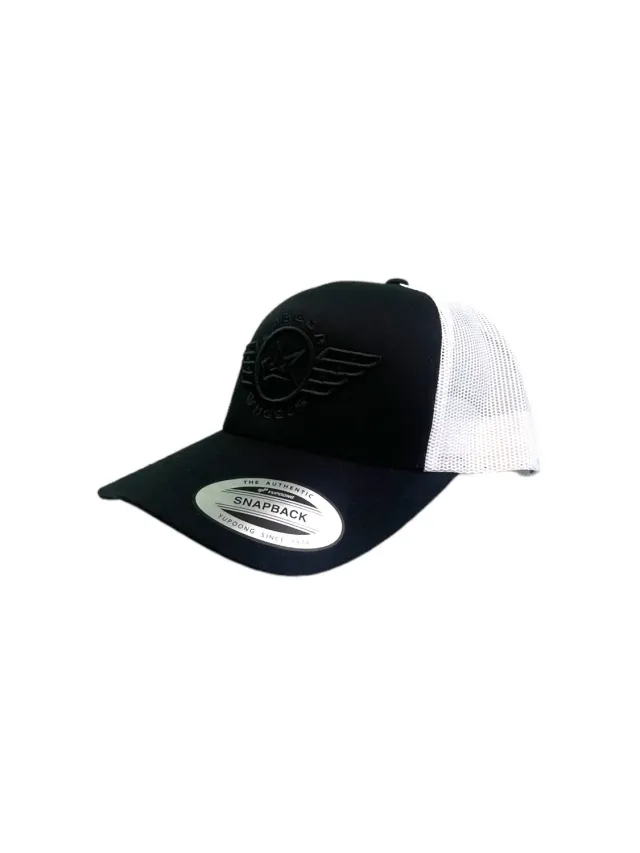 Labeda Wings Curve Bill 5 Panel Retro Trucker kasket sort