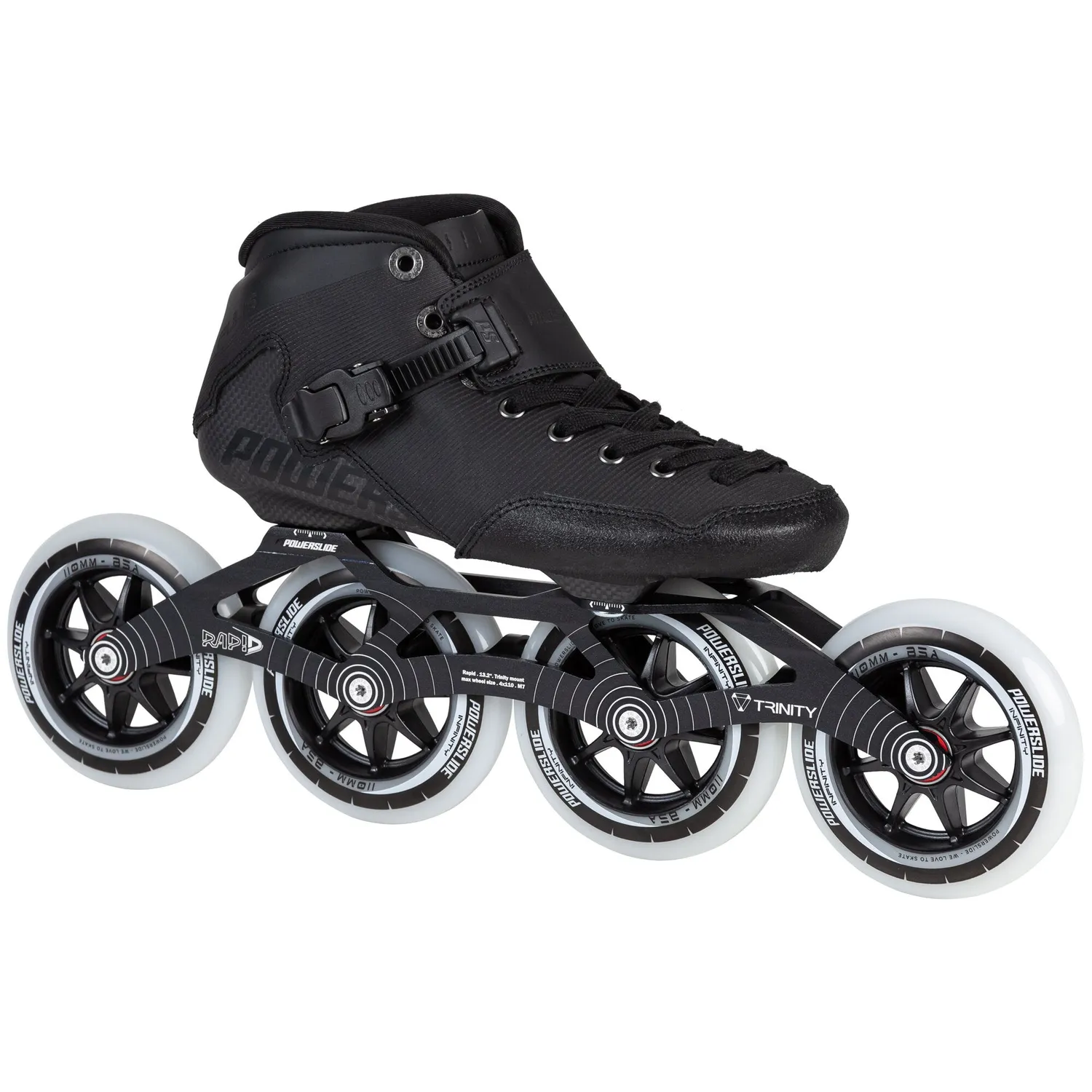 Powerslide Puls 110 speedrulleskøjter 4x110mm sort