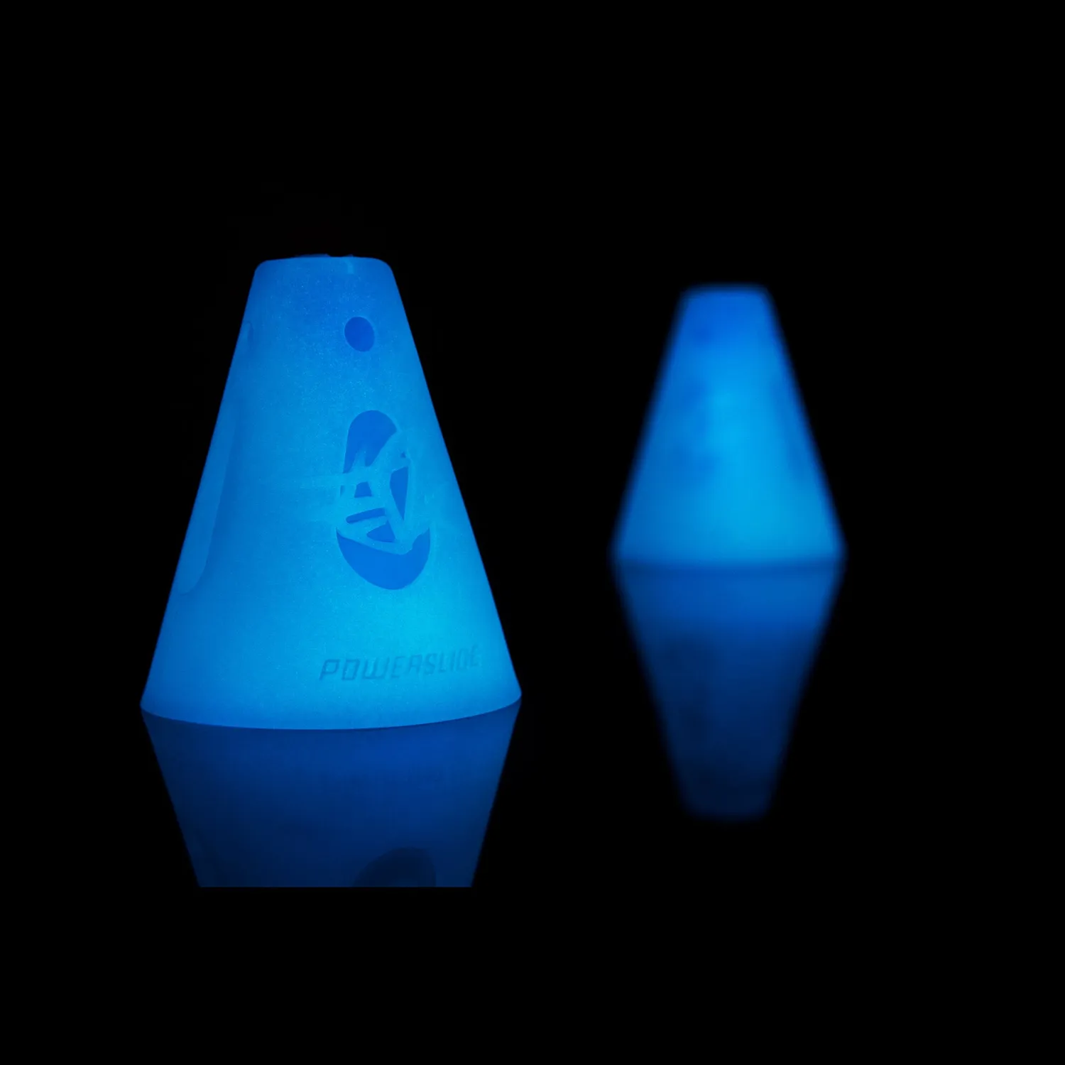 Powerslide Cones Glow in the Dark kegler grøn 10-pak selvlysende