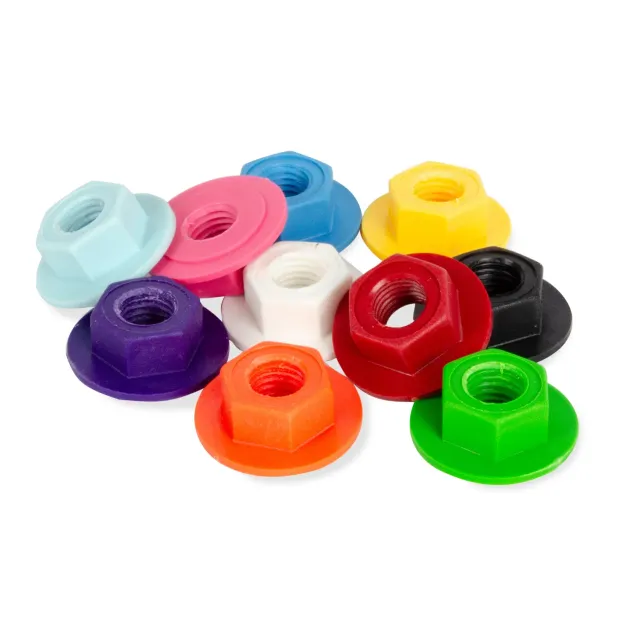 Sure-Grip Zero Nutz akselmøtrikker 8mm sort 8 stk