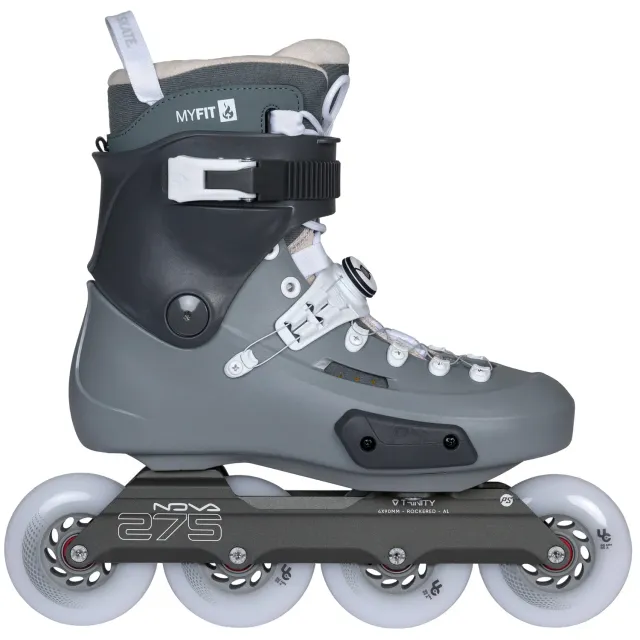 Powerslide Zoom Pro 90 PDS inlineskøjter Grey Trinity-ramme