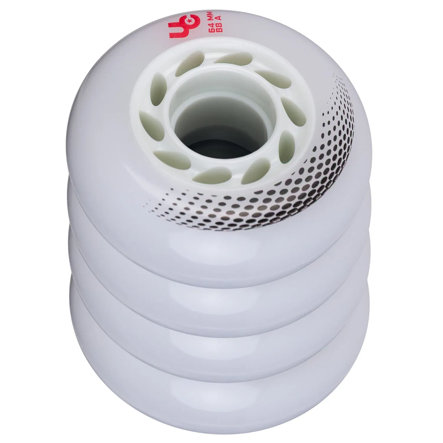 Undercover Vortex 64mm/88A rulleskøjtehjul 4-pak hvid