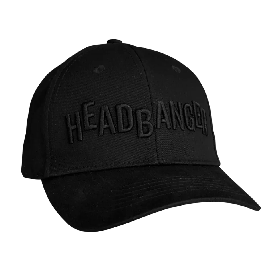 Headbanger Black on Black Flex kasket S/M bomuld stretch