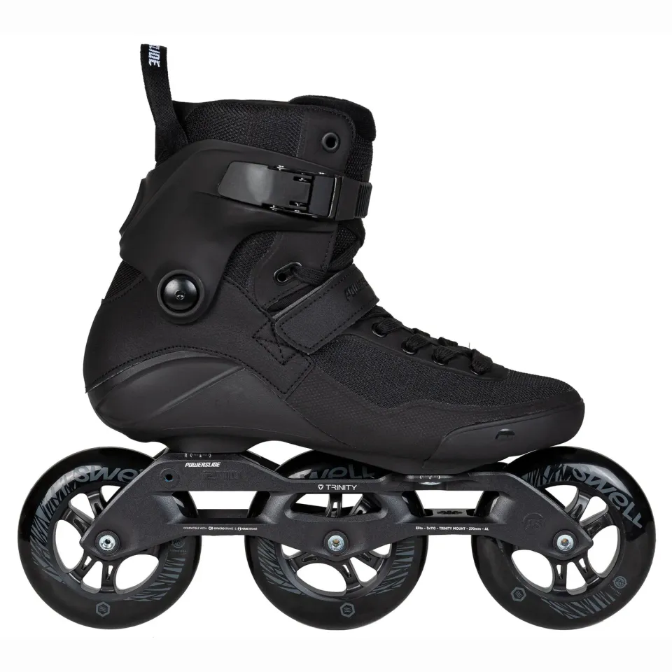 Powerslide Swell Triple Black 110 rulleskøjter sort