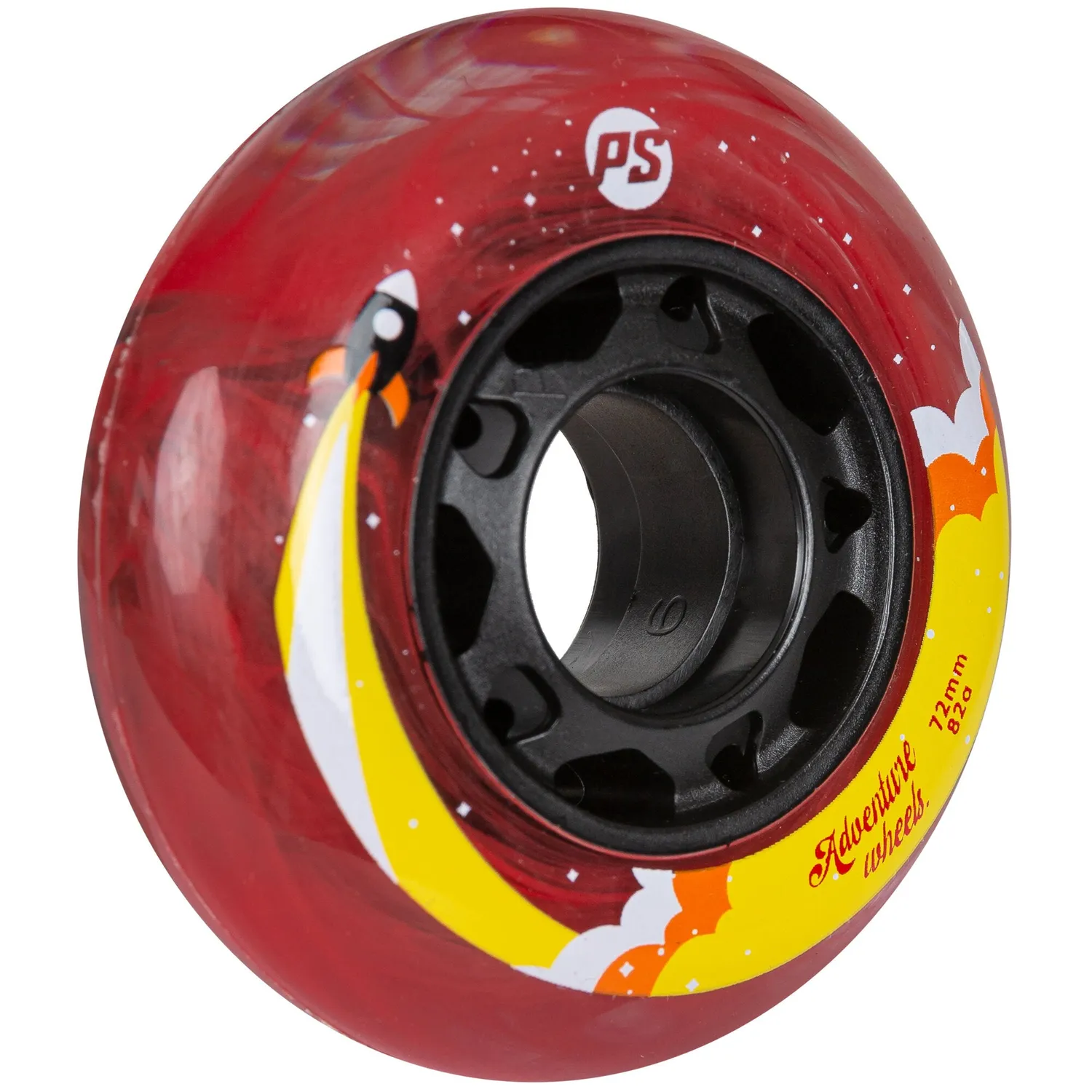 Powerslide Adventure 72mm rulleskøjtehjul 4-pak orange